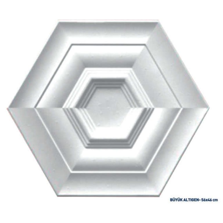 plafonnier hexagone